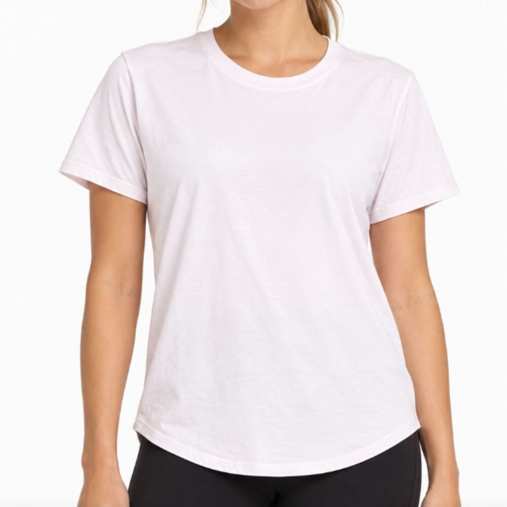 Women Lululemon Love Crew T Shirt Light Pink Casual Athleisure Neutral